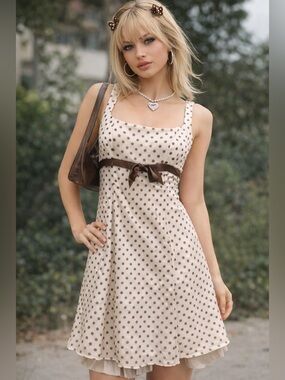 strapless open back dress Luli & Me Boho Smock Dress in Pink main image 1